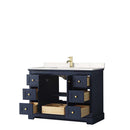 Avery 48 Inch Single Bathroom Vanity in Dark Blue - 6