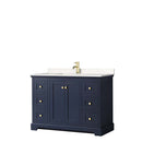 Avery 48 Inch Single Bathroom Vanity in Dark Blue - 4