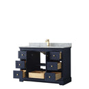 Avery 48 Inch Single Bathroom Vanity in Dark Blue - 21