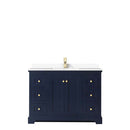 Avery 48 Inch Single Bathroom Vanity in Dark Blue - 28