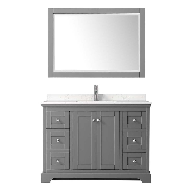 Avery 48 Inch Single Bathroom Vanity in Dark Gray - 9