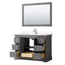 Avery 48 Inch Single Bathroom Vanity in Dark Gray - 10