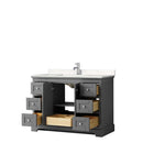 Avery 48 Inch Single Bathroom Vanity in Dark Gray - 6