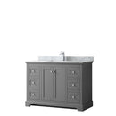 Avery 48 Inch Single Bathroom Vanity in Dark Gray - 20
