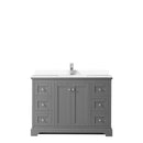 Avery 48 Inch Single Bathroom Vanity in Dark Gray - 28