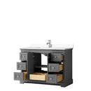 Avery 48 Inch Single Bathroom Vanity in Dark Gray - 29