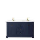 Avery 60 Inch Double Bathroom Vanity in Dark Blue - 5
