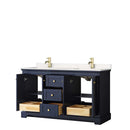 Avery 60 Inch Double Bathroom Vanity in Dark Blue - 6