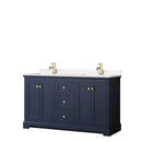 Avery 60 Inch Double Bathroom Vanity in Dark Blue - 4
