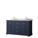 Avery 60 Inch Double Bathroom Vanity in Dark Blue - 13