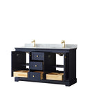 Avery 60 Inch Double Bathroom Vanity in Dark Blue - 21