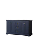 Avery 60 Inch Double Bathroom Vanity in Dark Blue