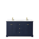 Avery 60 Inch Double Bathroom Vanity in Dark Blue - 28