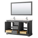 Avery 60 Inch Double Bathroom Vanity in Dark Gray - 10