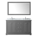 Avery 60 Inch Double Bathroom Vanity in Dark Gray - 18