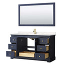 Avery 60 Inch Single Bathroom Vanity in Dark Blue - 10