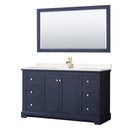 Avery 60 Inch Single Bathroom Vanity in Dark Blue - 8