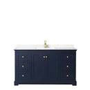 Avery 60 Inch Single Bathroom Vanity in Dark Blue - 5