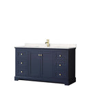 Avery 60 Inch Single Bathroom Vanity in Dark Blue - 4