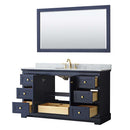 Avery 60 Inch Single Bathroom Vanity in Dark Blue - 17