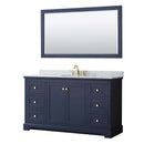Avery 60 Inch Single Bathroom Vanity in Dark Blue - 16