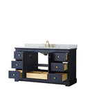 Avery 60 Inch Single Bathroom Vanity in Dark Blue - 14