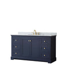 Avery 60 Inch Single Bathroom Vanity in Dark Blue - 13