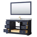 Avery 60 Inch Single Bathroom Vanity in Dark Blue - 24
