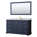Avery 60 Inch Single Bathroom Vanity in Dark Blue - 23