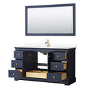 Avery 60 Inch Single Bathroom Vanity in Dark Blue - 33