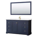 Avery 60 Inch Single Bathroom Vanity in Dark Blue - 31