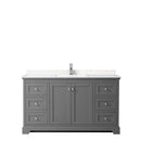 Avery 60 Inch Single Bathroom Vanity in Dark Gray - 5