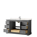 Avery 60 Inch Single Bathroom Vanity in Dark Gray - 6