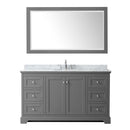Avery 60 Inch Single Bathroom Vanity in Dark Gray - 18