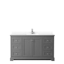 Avery 60 Inch Single Bathroom Vanity in Dark Gray - 28