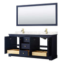 Avery 72 Inch Double Bathroom Vanity in Dark Blue - 10