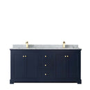 Avery 72 Inch Double Bathroom Vanity in Dark Blue - 31