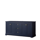 Avery 72 Inch Double Bathroom Vanity in Dark Blue