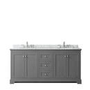 Avery 72 Inch Double Bathroom Vanity in Dark Gray - 24