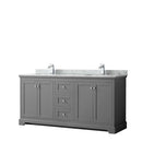 Avery 72 Inch Double Bathroom Vanity in Dark Gray - 29