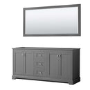 Avery 72 Inch Double Bathroom Vanity in Dark Gray - 2