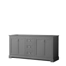 Avery 72 Inch Double Bathroom Vanity in Dark Gray