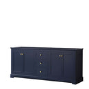 Avery 80 Inch Double Bathroom Vanity in Dark Blue