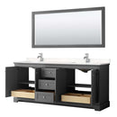 Avery 80 Inch Double Bathroom Vanity in Dark Gray - 19