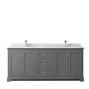 Avery 80 Inch Double Bathroom Vanity in Dark Gray - 31