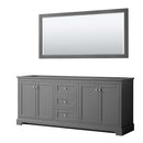 Avery 80 Inch Double Bathroom Vanity in Dark Gray - 2