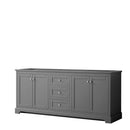 Avery 80 Inch Double Bathroom Vanity in Dark Gray