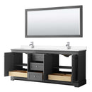 Avery 80 Inch Double Bathroom Vanity in Dark Gray - 42