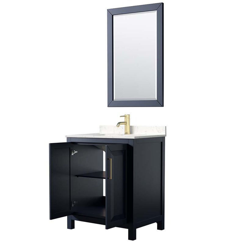 Daria 30 Inch Single Bathroom Vanity in Dark Blue - 12