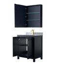 Daria 30 Inch Single Bathroom Vanity in Dark Blue - 32
